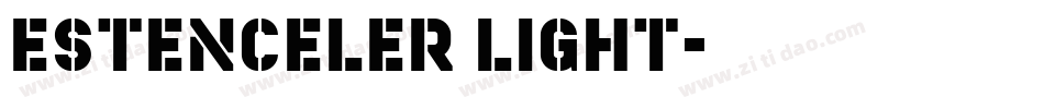Estenceler Light字体转换